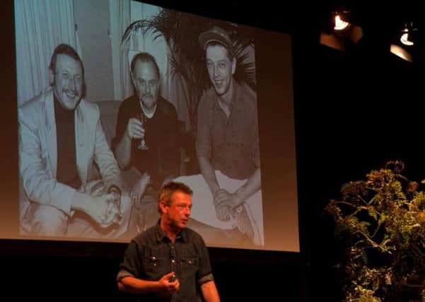 In the shadow of giants. On stage at the Hay on Wye Literary Festival, June 2012