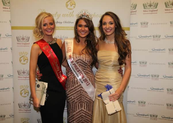 Miss Preston winner Stephanie Leeson and runners up Faye Butler and Olivia Parry