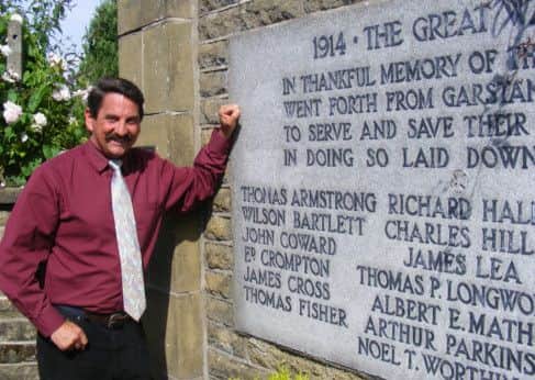 Commemoration: Paul Smith at Garstang war memorial