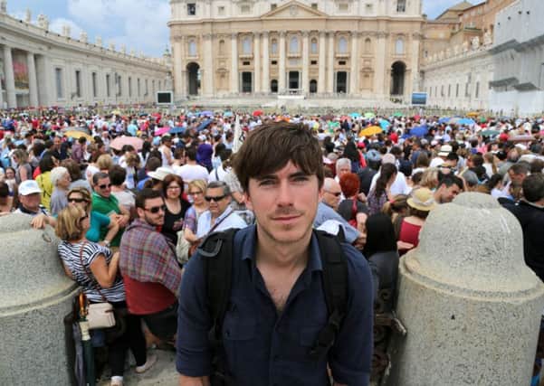 Simon Reeve at the Vatican City