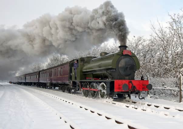 Santa Steam Special railway at Preston Docks