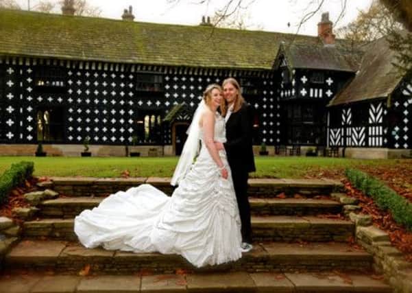 Caroline Ravenscroft & Dave Foulks married at Salmesbury Hall. Photo: Neil White Photography -  www.neilwhitephotography.com