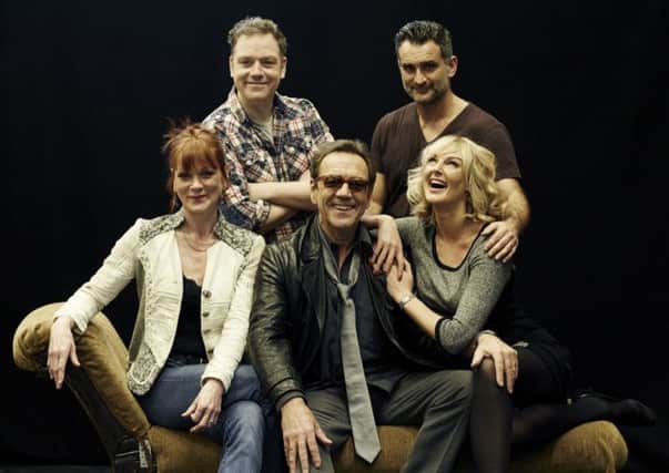 Samantha Bond, Rufus Hound, Robert Lindsay, John Marquez and Katherine Kingsley from Dirty Rotten Scoundrels Picture: Helen Maybanks