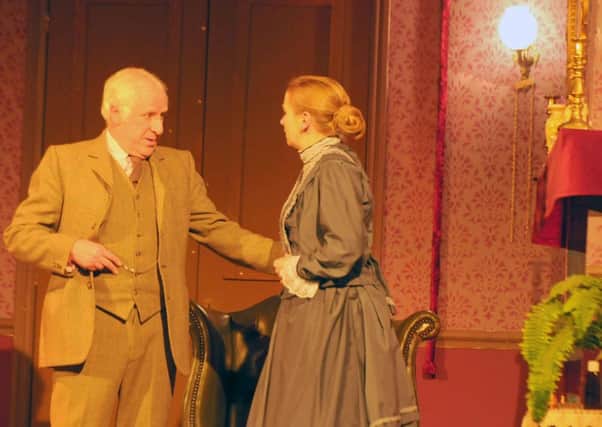 David Quick and Sarah White in the St Ambrose Players production of Gaslight