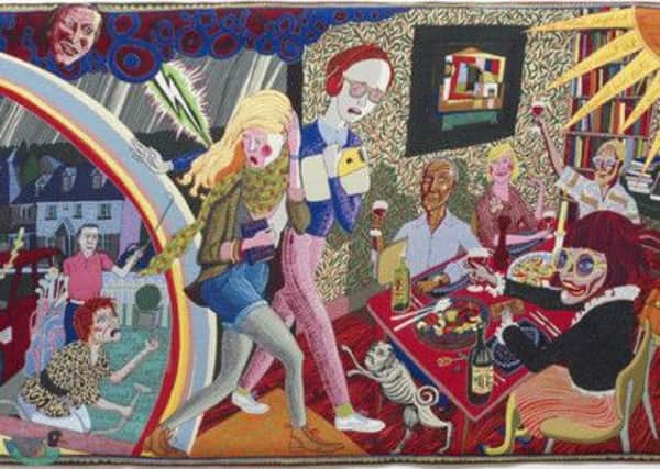Tapestries by cross-dressing artist Grayson Perry