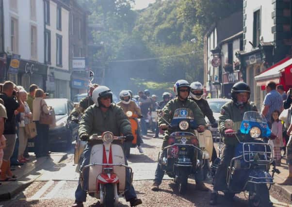 The Mod Weekender scooter parade brought Clitheroe to a standstill last year