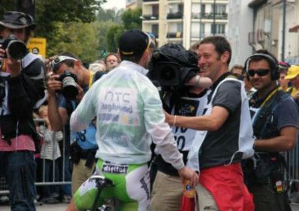 Mark Cavendish and Ned Boulting