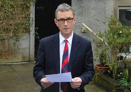 At home: Nigel Evans after his initial arrest