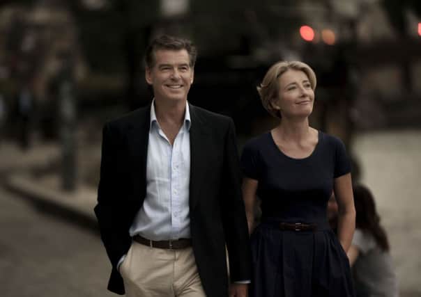The Love Punch: Pierce Brosnan as Richard and Emma Thompson as Sophie