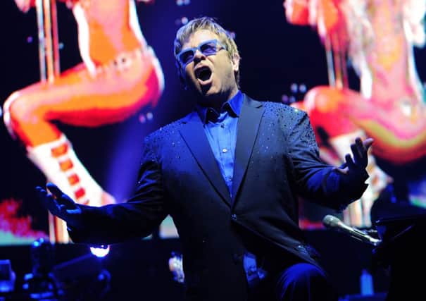 Sir Elton John during one of his live shows