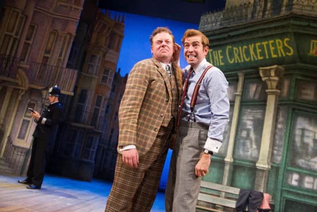 Scenes from the National Theatre on Tours triumphant 
One Man Two Guvnors