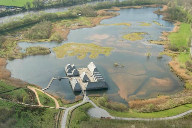 Aerial pictures of Brockholes Nature Reserve near Preston. Picture coutesy of Bristish Aerospace