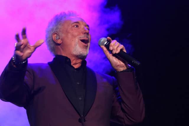 Lytham Proms Festival Weekend 2014 Tom Jones Live.Pictured is Tom Jones live on stage at the start of the concert.2nd August 2014