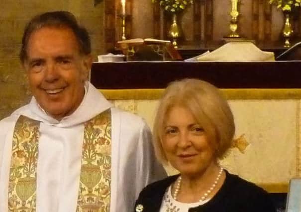 Hard worker: Rev David Brown and his wife Hanna in Barnacre Church