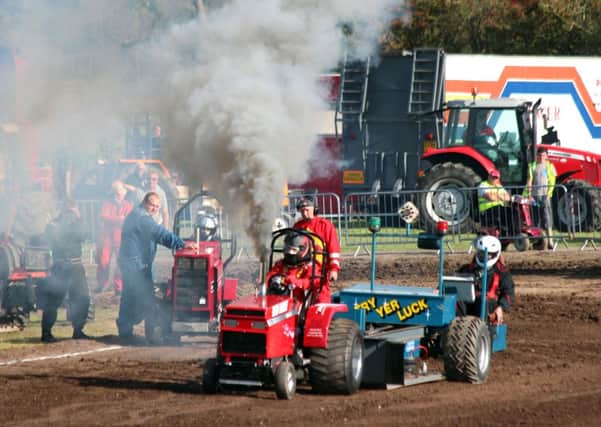 Tractor pulling championships at Great Eccleston Showground