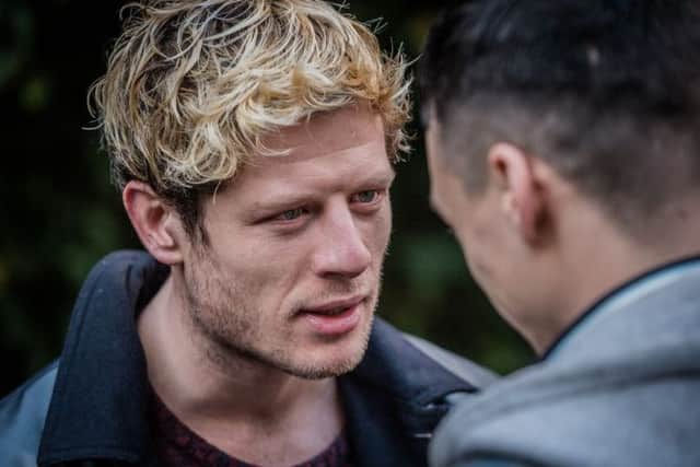 Programme Name: Happy Valley - TX: n/a - Episode: n/a (No. 1) - Picture Shows:  Lewis (ADAM LONG), Tommy Lee Royce (JAMES NORTON) - (C) Red Productions - Photographer: Ben Blackall