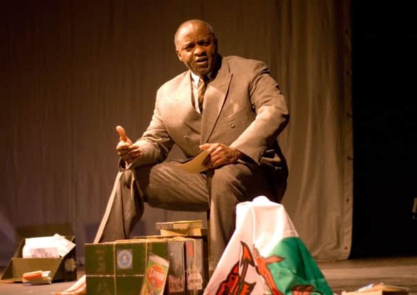 Tayo Aluko stars as Paul Robeson in Call Mr Robeson  A Life With Songs at the Ace Centre, Nelson, next week