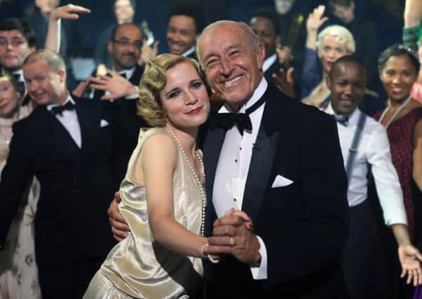 Cheek to Cheek: An Intimate History of Dance. Pictured: Lucy Worsley and Len Goodman