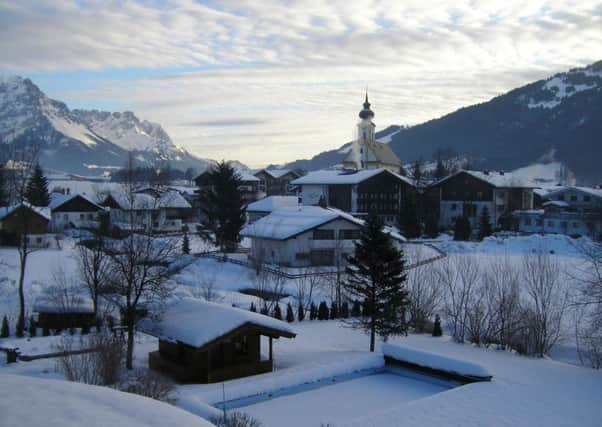 The delightful village of Söll, which lies in a wooded valley beneath the regions highest peak