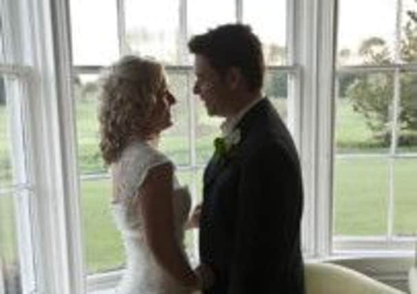 Grief: Garstang soldier Jon McKinlay with his wife Lisa on their wedding day