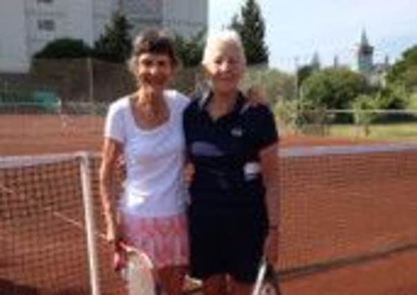 Pam McGrath pictured at Manavgat Turkey with Canadian Player Rosie Asch