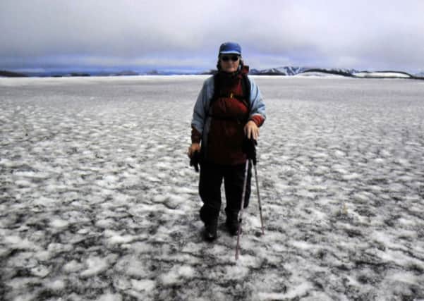 ICY WASTES: Pat in Iceland last year. Now shes heading out on to the ice again