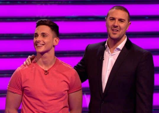 GOOD LAUGH: Will with host Paddy McGuinness