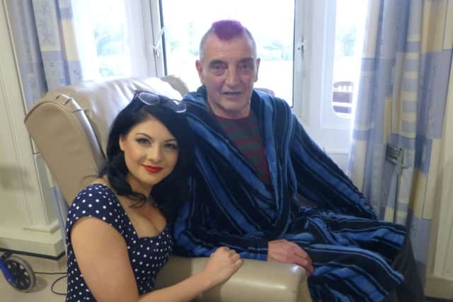 Lucy Kay with Peter Fitzpatrick