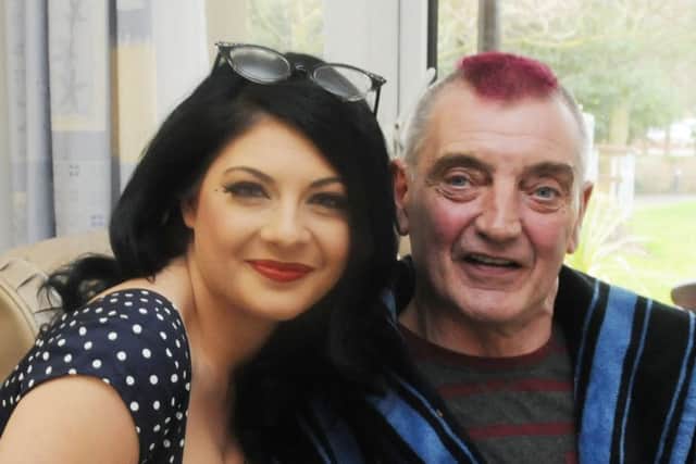 Lucy Kay Allen on her visit to St Catherines Hospice last year.