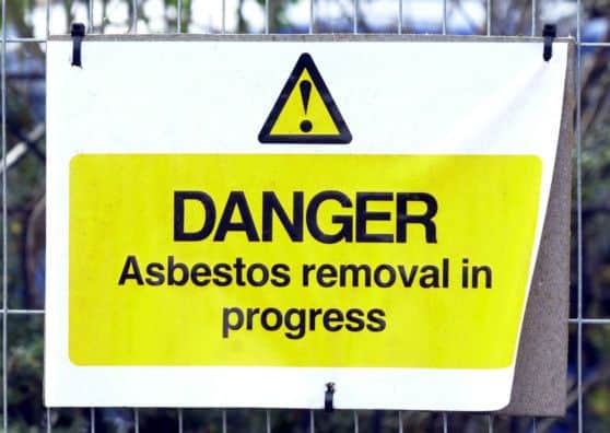 Asbestos sign