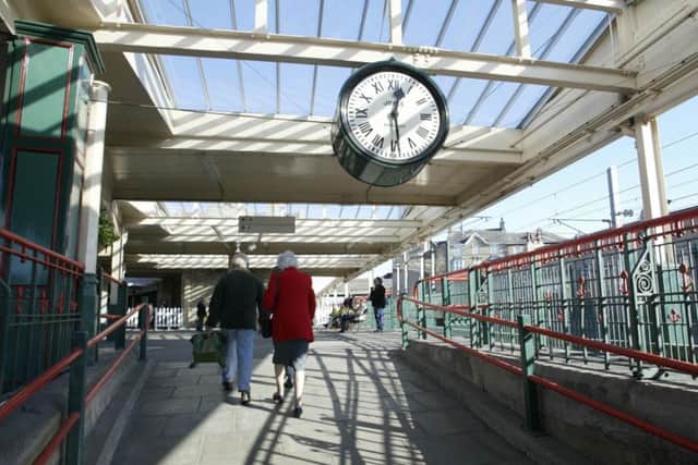 Carnforth train Station, Lancashire.  Both the station and the clock have been immortalised in the 1945 movie Brief Encounters.