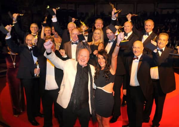 DELIGHT: Some of the winners at the 2014 BIBAs ceremony at Blackpool Tower