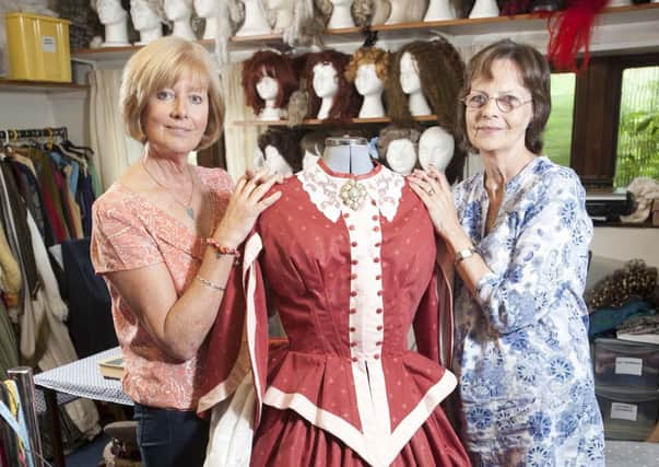 Jane Rawkins and Kath Longworth from the Dress Circle in Longridge who after 30 years of making costumes have decided to retire and sell the 3,000 costumes as one job lot