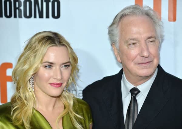 Kate Winslet and Alan Rickman at the world premiere of A Little Chaos at last years Toronto International Film Festival