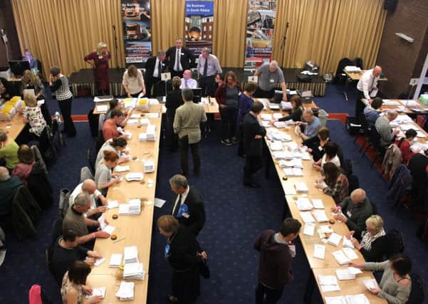 South Ribble election count