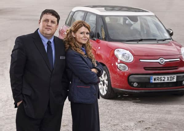 Peter Kay and Sian Gibson star in Peter Kays Car Share