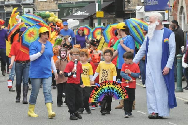 COLOURFUL: The Garstang Childrens Festival procession.