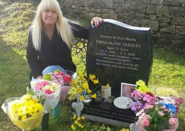 Angela Darnley is heartbroken after being ordered to remove flowers from the grave of her daughter Jenna Darnley, who is buried at St Michaels Grimsargh