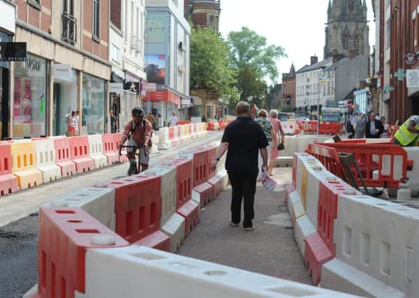 Photo Neil Cross
Work progressing on second phase of Fishergate's controversial shared space scheme