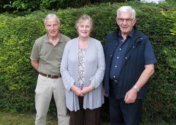 From l-r: FOGG's only members,  Tony Cookson, Joyce Chessell and Peter Croft.