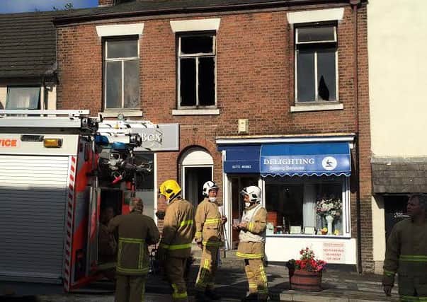 A man has appeared in court accused of arson after a flat fire on  Freckleton Street, Kirkham. Photo: Mark Harrison.