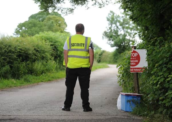 Photo Neil Cross: Security
 alert following the bird flu outbreak in Goosnargh