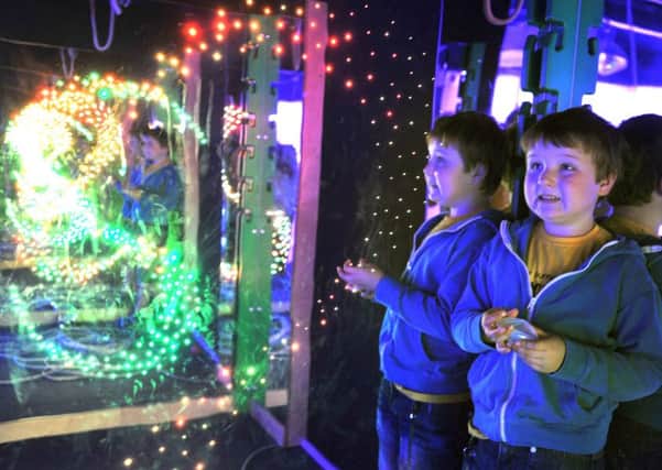 Photo Neil Cross
Astley Park School pupils in one of the new sensory rooms at The Space Centre