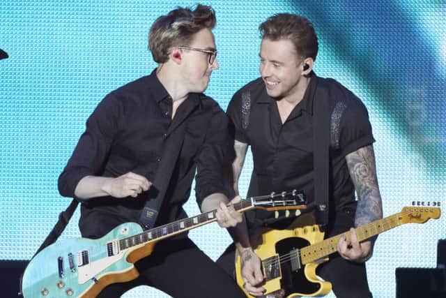 McBusted perform live on stage at Lytham Arena at Lytham Festival.
8th August 2015