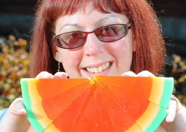 Farington's 
Ann Langley is taking part in the Leyland Guardian's Food Fayre with her food-themed soaps