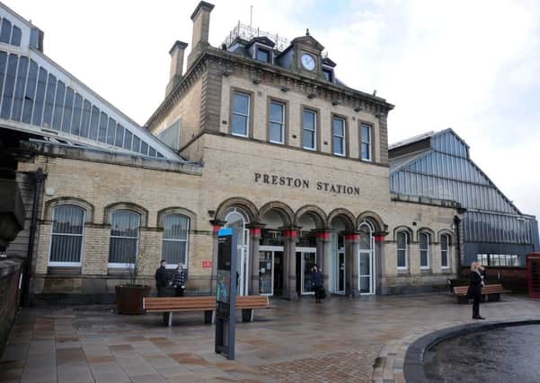 Preston railway station.