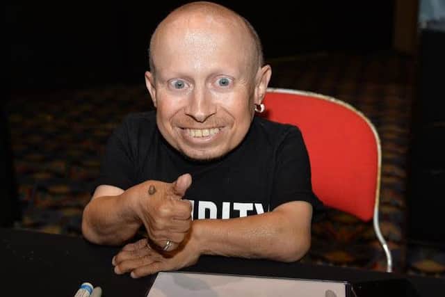 Mini Me, Verne Troyer at Blackpool Comic Con event at the Winter Gardens