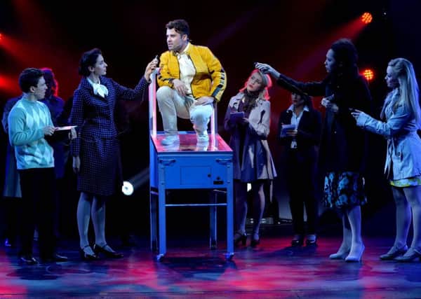 JOE MCELDERRY AND CAST IN TOMMY THE ROCK MUSICAL.jp