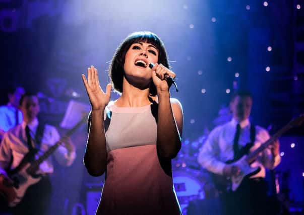 Elizabeth Carter as singer Laura in Dreamboats and Miniskirts.