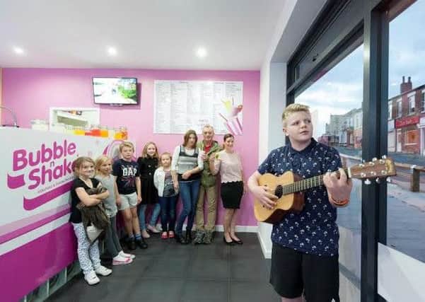 Connor Banks performing at Bubble n Shake one of this years new venues for Chorley Live.